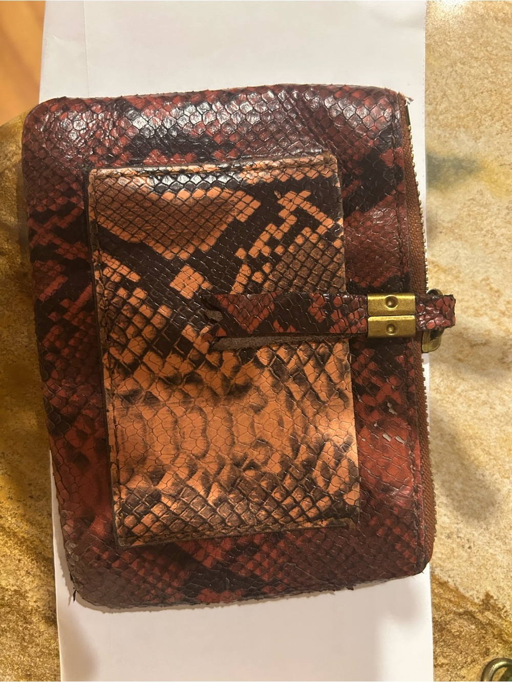 Madewell  Snake Print Wallet